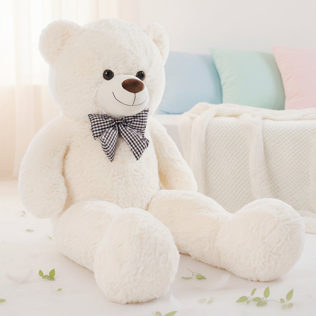 Giant Cuddly Bear Toy with Bow Tie – 120cm for Kids