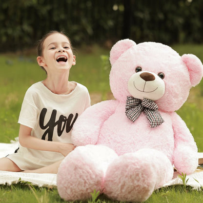 Giant Cuddly Bear Toy with Bow Tie – 120cm for Kids