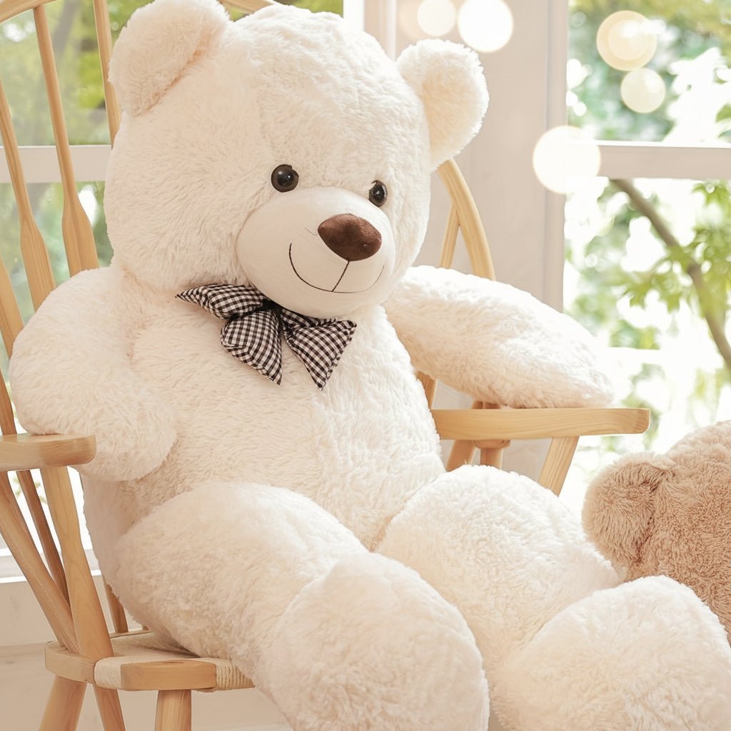 Giant Cuddly Bear Toy with Bow Tie – 120cm for Kids