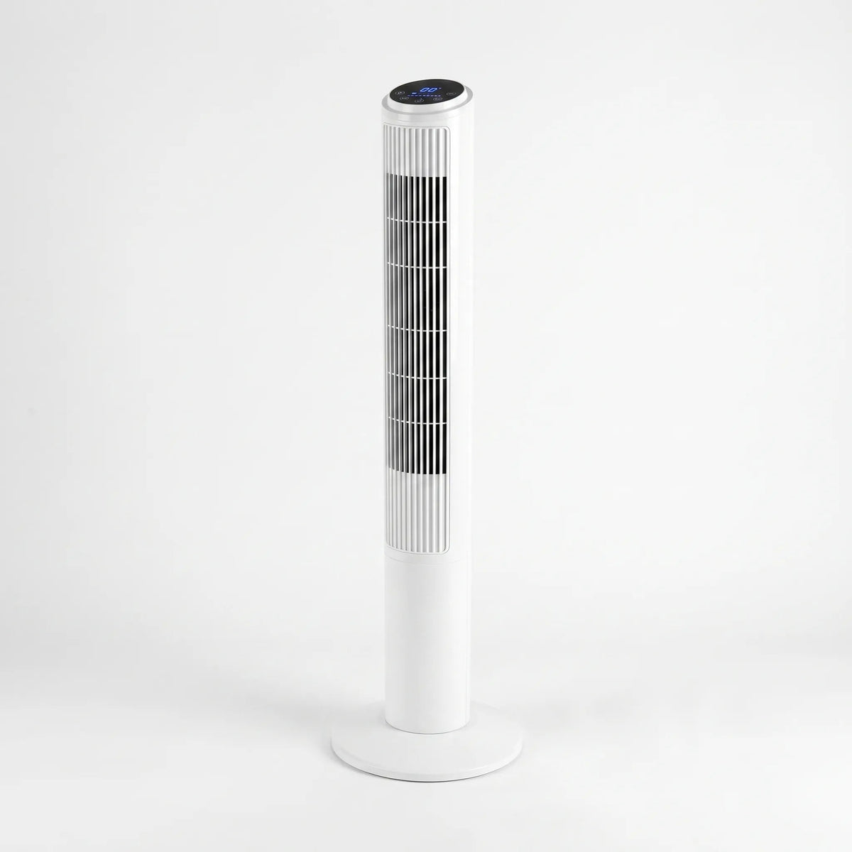 Remote-Controlled Tower Fan with Wi-Fi – Compact Design for Improved Airflow