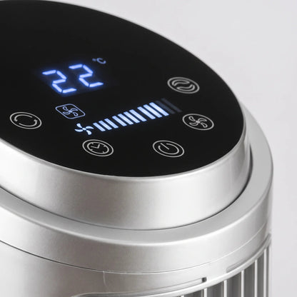 Remote-Controlled Tower Fan with Wi-Fi – Compact Design for Improved Airflow