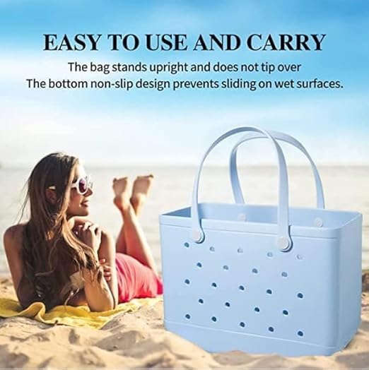 Waterproof Beach Tote Bag with Ventilation Holes – Great for Gym & Travel