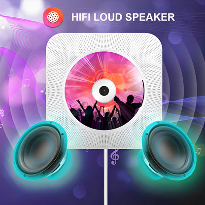 Bluetooth HIFI Speaker with Remote – Versatile CD Player for Music Enthusiasts