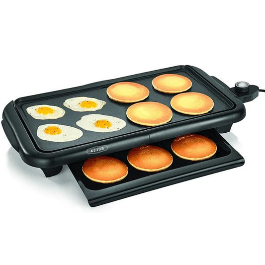 24-Inch Electric Griddle with Adjustable Temperature for Easy Cooking