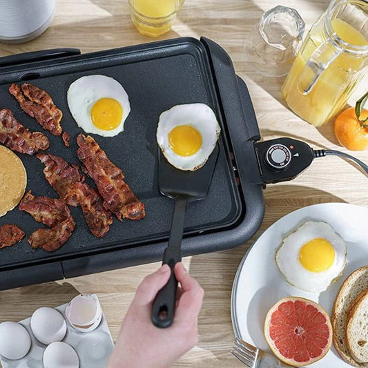 24-Inch Electric Griddle with Adjustable Temperature for Easy Cooking
