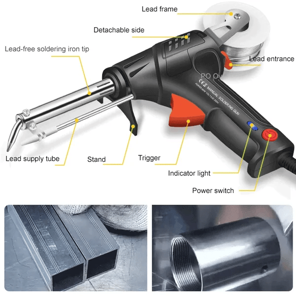 Electric Welding Tool with Quick 20s Heat-Up and Comfortable Grip for Cutting and Welding