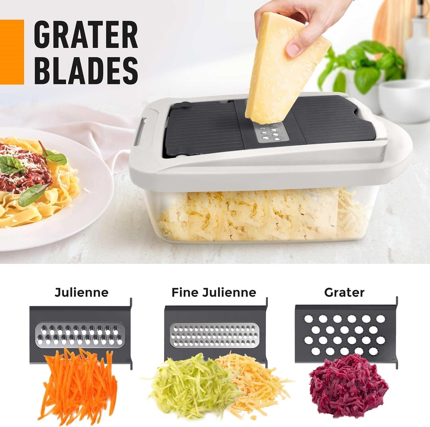 10-in-1 Vegetable Slicer with 8 Blades – Multi-functional Kitchen Tool for Fast Meal Prep