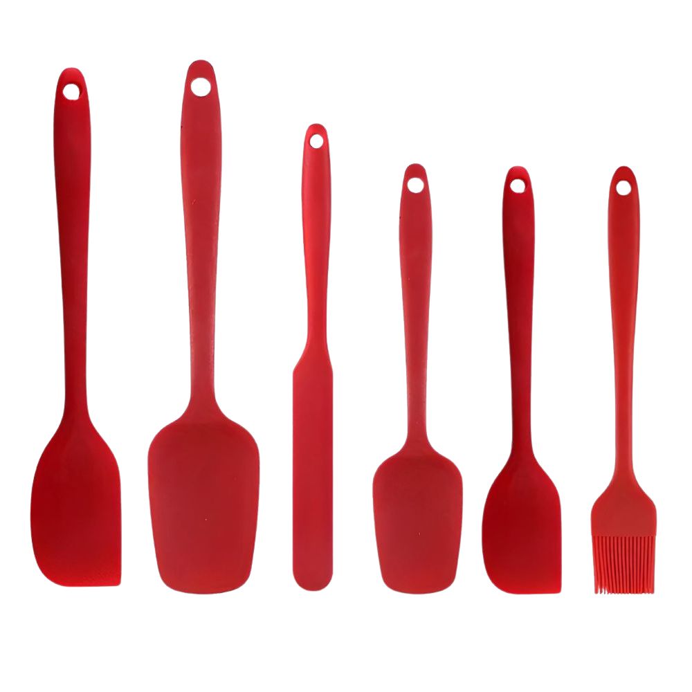 Silicone Spatula Set with Ergonomic Handle – Baking Essential Tools