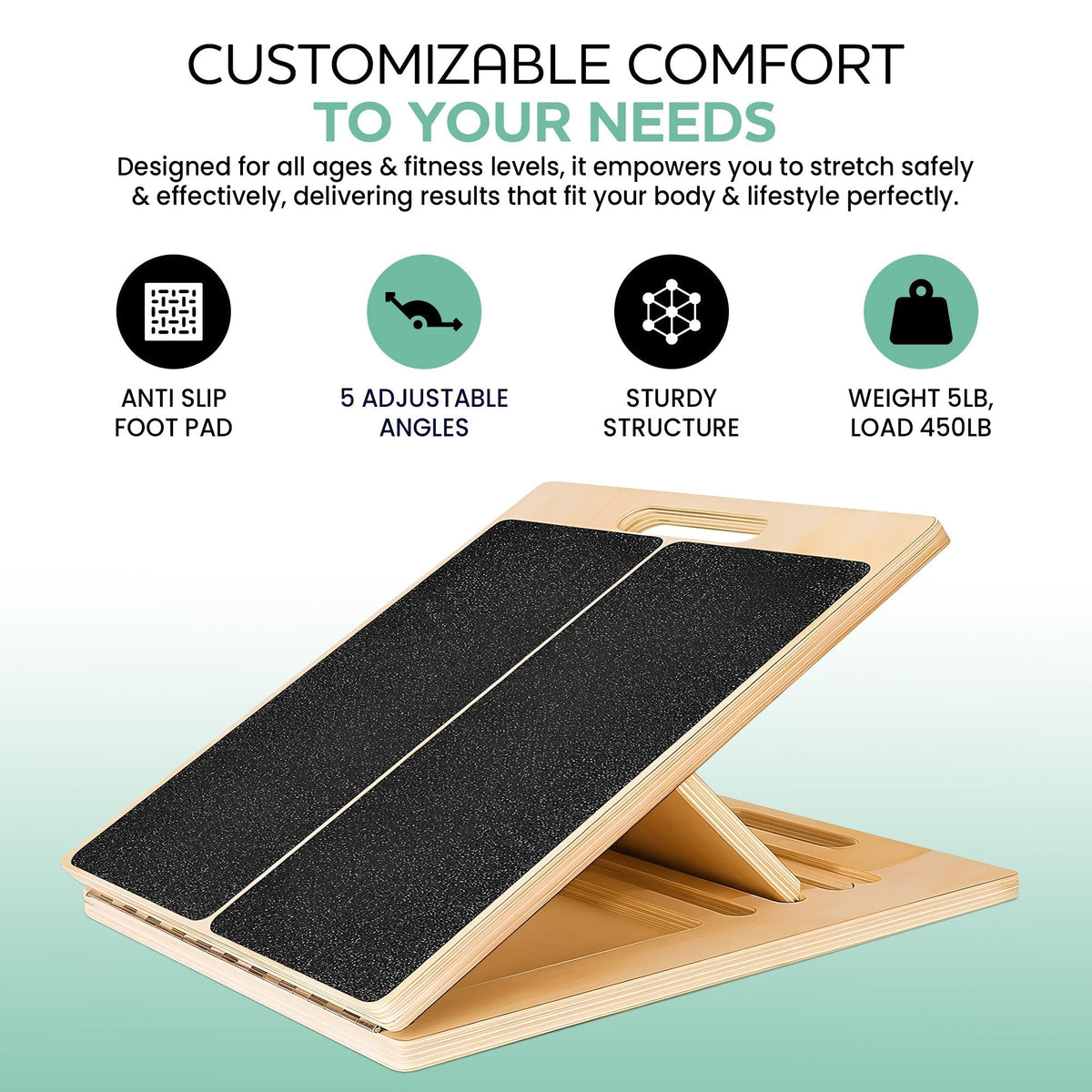 Adjustable Incline Stretch Board for Enhanced Mobility and Flexibility
