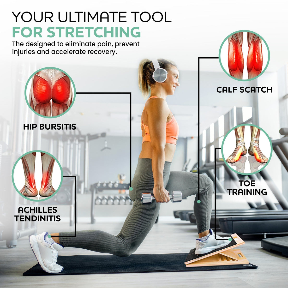Adjustable Incline Stretch Board for Enhanced Mobility and Flexibility