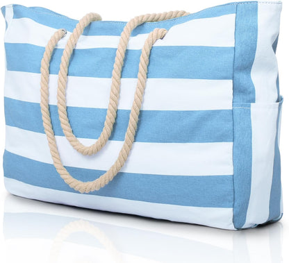 Waterproof Tote Bag with Zippered Compartment for Work and Leisure