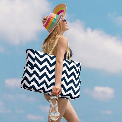 Waterproof Tote Bag with Zippered Compartment for Work and Leisure