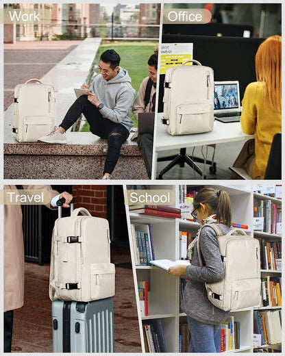 Waterproof Travel Backpack with Shoe Storage & USB Charging Port