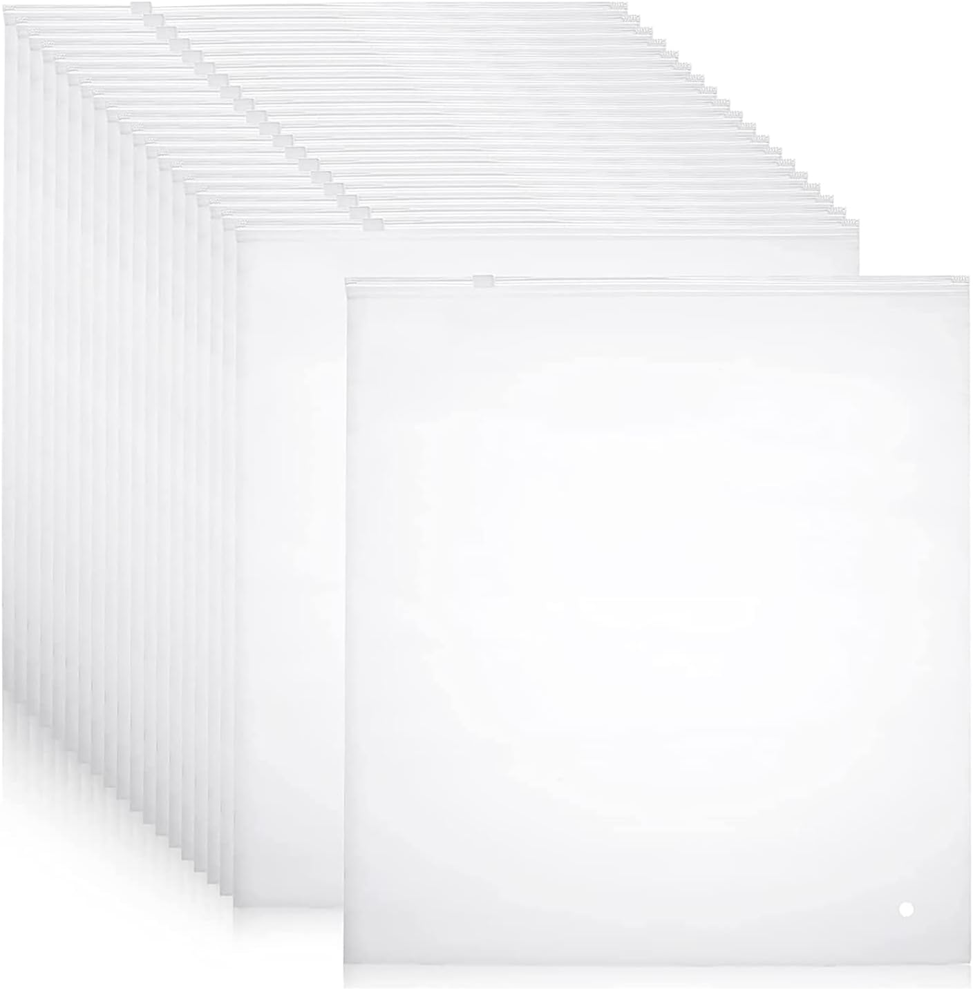 Frosted EVA Garment Sleeves with Ventilation Holes – 20-Pack Storage Bags