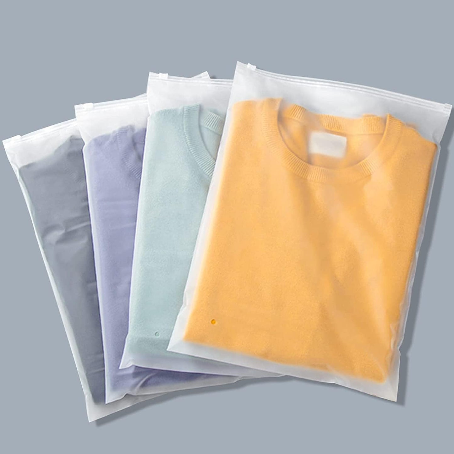 Frosted EVA Garment Sleeves with Ventilation Holes – 20-Pack Storage Bags