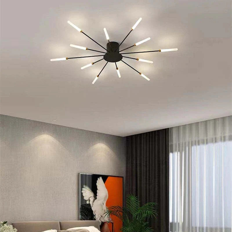 Industrial LED Ceiling Light with 50s Design