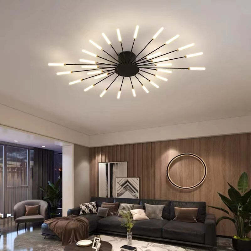 Industrial LED Ceiling Light with 50s Design