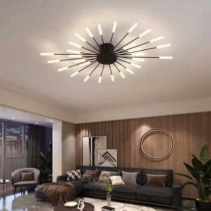 Industrial LED Ceiling Light with 50s Design