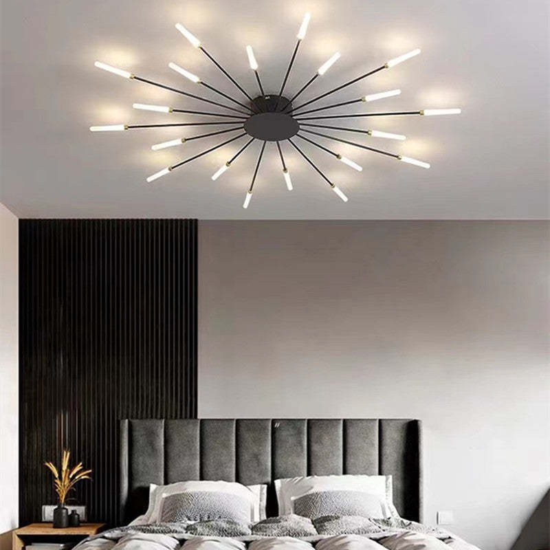 Industrial LED Ceiling Light with 50s Design