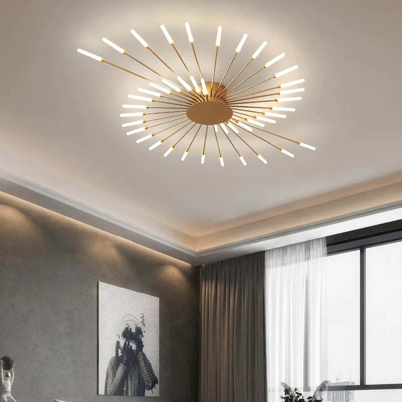 Industrial LED Ceiling Light with 50s Design