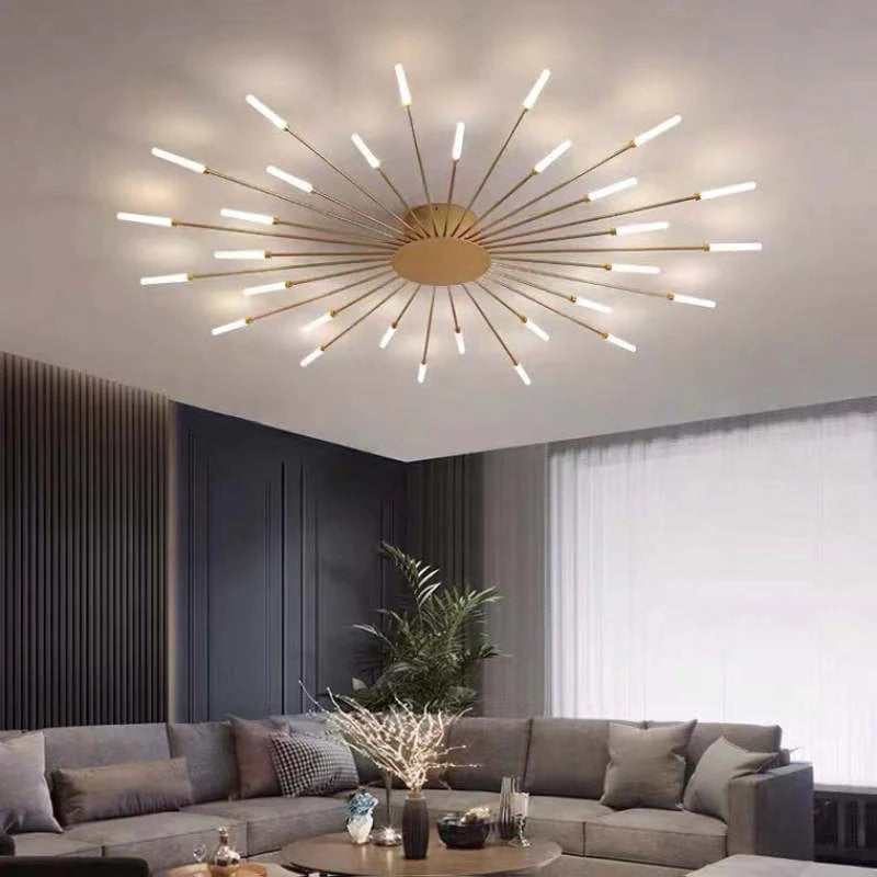 Industrial LED Ceiling Light with 50s Design