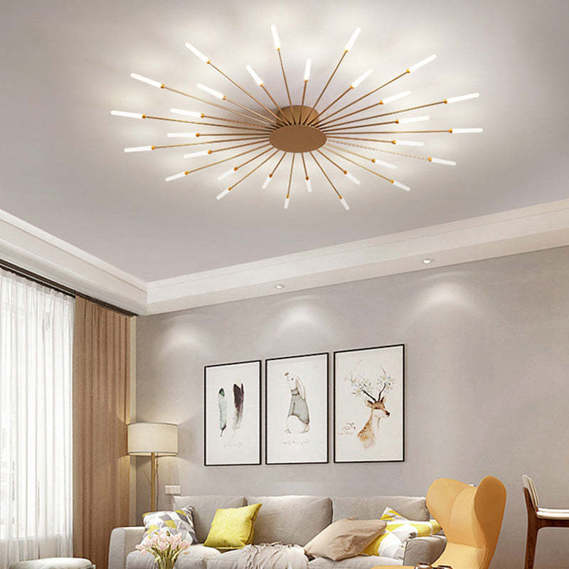 Industrial LED Ceiling Light with 50s Design