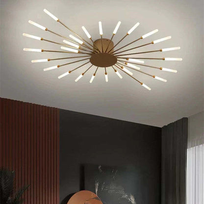 Industrial LED Ceiling Light with 50s Design