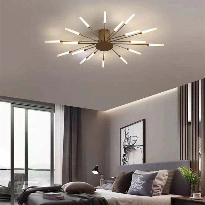 Industrial LED Ceiling Light with 50s Design