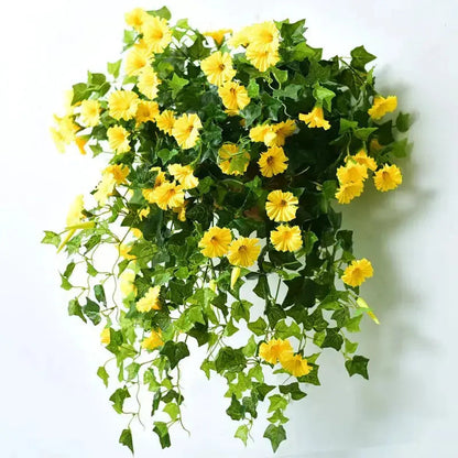 UV-Resistant Faux Morning Glory Vines for Year-Round Color