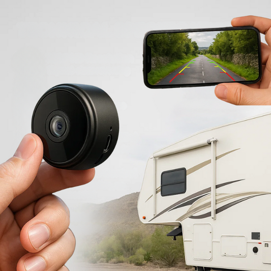 Wireless Backup Camera with Night Vision and Waterproof Feature for RVs and Trucks