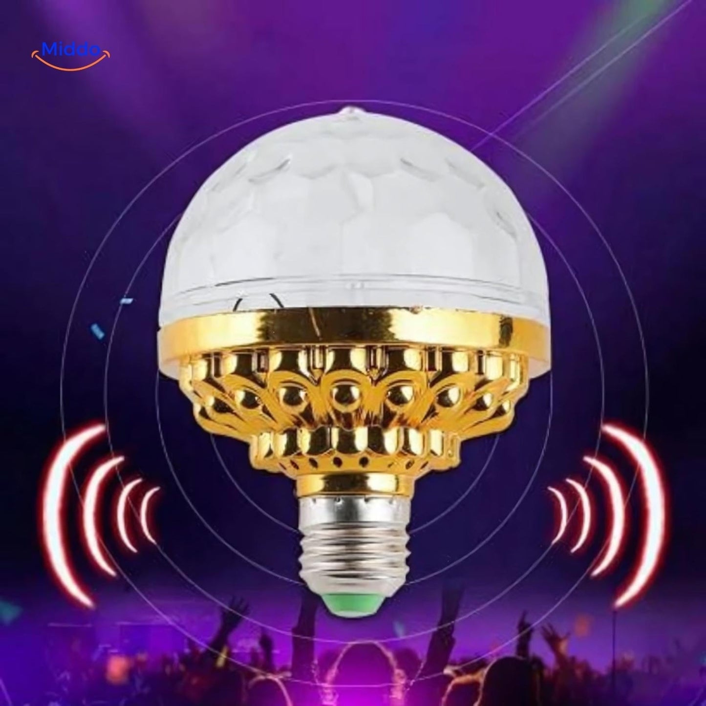 LED Disco Light Bulb with Rotating Feature – Instant Party Ambiance