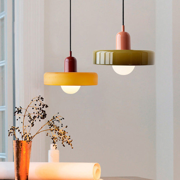Two-Tone Pendant Light in Coastal Transitional Design