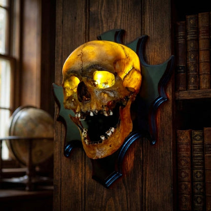 Gothic Glow Skull Lamp with Sound Effects