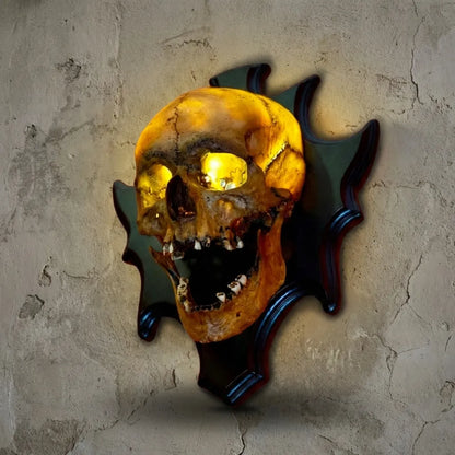 Gothic Glow Skull Lamp with Sound Effects