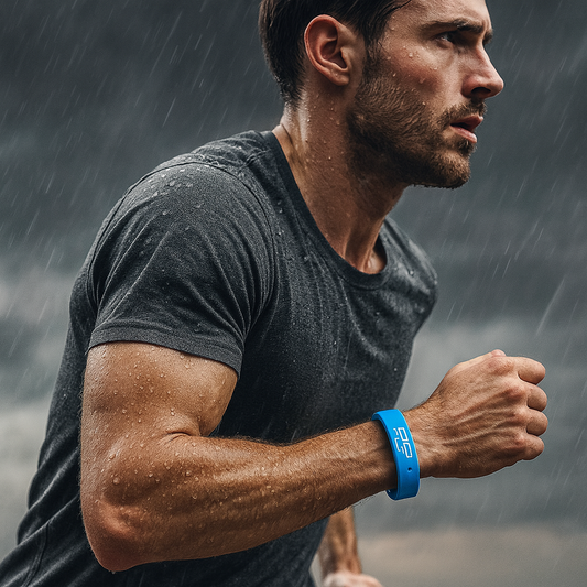Activity Tracking Smartwatch for Fitness – Water-Resistant with Adjustable Silicone Band