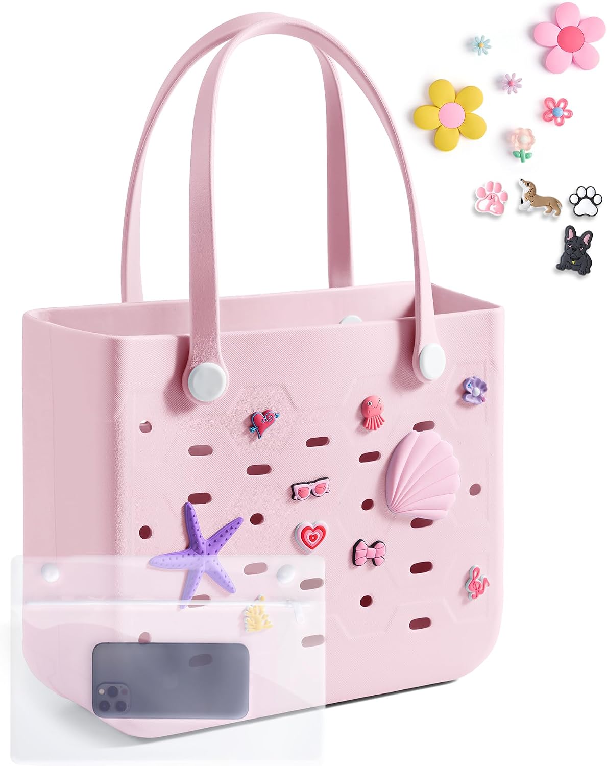 Chic Beach Tote with Removable Wet Pocket – Water-Resistant for Outdoors