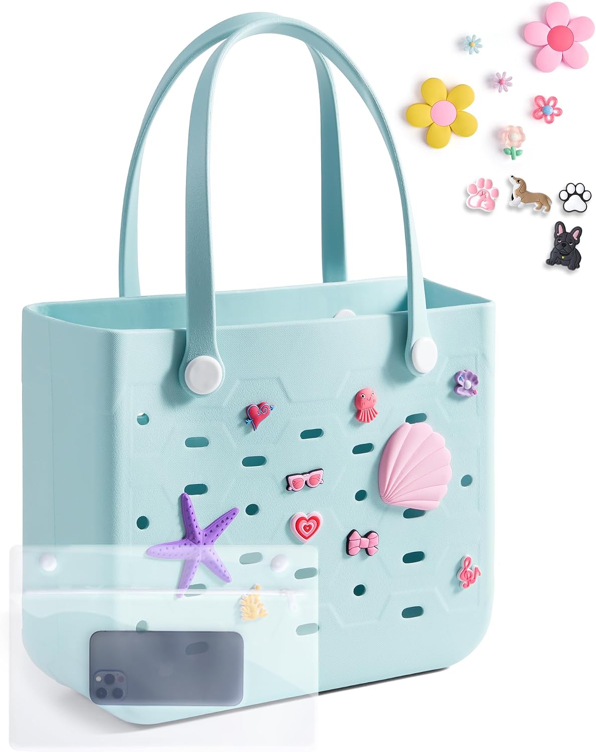 Chic Beach Tote with Removable Wet Pocket – Water-Resistant for Outdoors