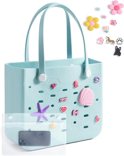 Chic Beach Tote with Removable Wet Pocket – Water-Resistant for Outdoors