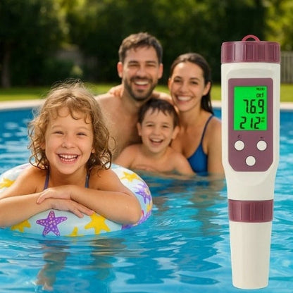 7-in-1 pH and Chlorine Water Tester with App – Real-Time Pool Monitoring