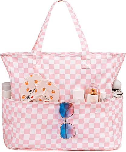 Spacious Outdoor Tote with Waterproof Wet Storage Compartment