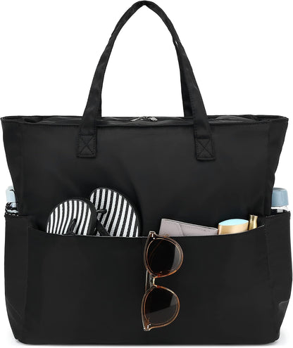 Spacious Outdoor Tote with Waterproof Wet Storage Compartment