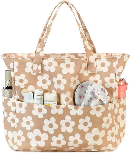 Spacious Outdoor Tote with Waterproof Wet Storage Compartment