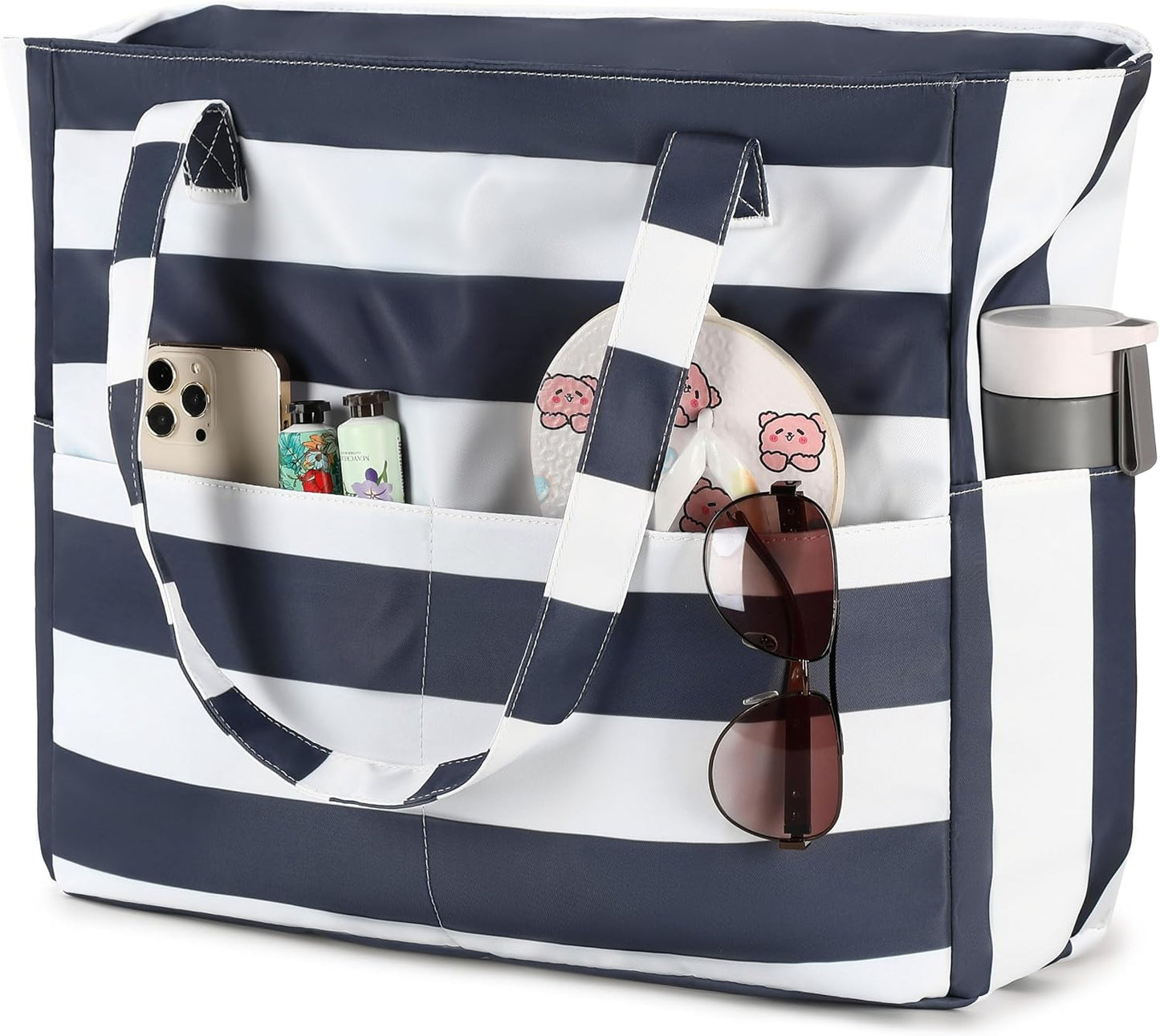 Spacious Outdoor Tote with Waterproof Wet Storage Compartment