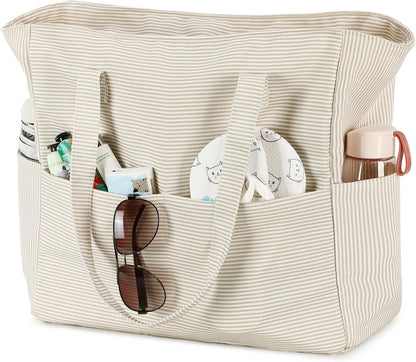Spacious Outdoor Tote with Waterproof Wet Storage Compartment