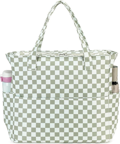 Spacious Outdoor Tote with Waterproof Wet Storage Compartment