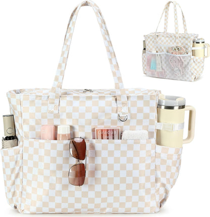Spacious Outdoor Tote with Waterproof Wet Storage Compartment