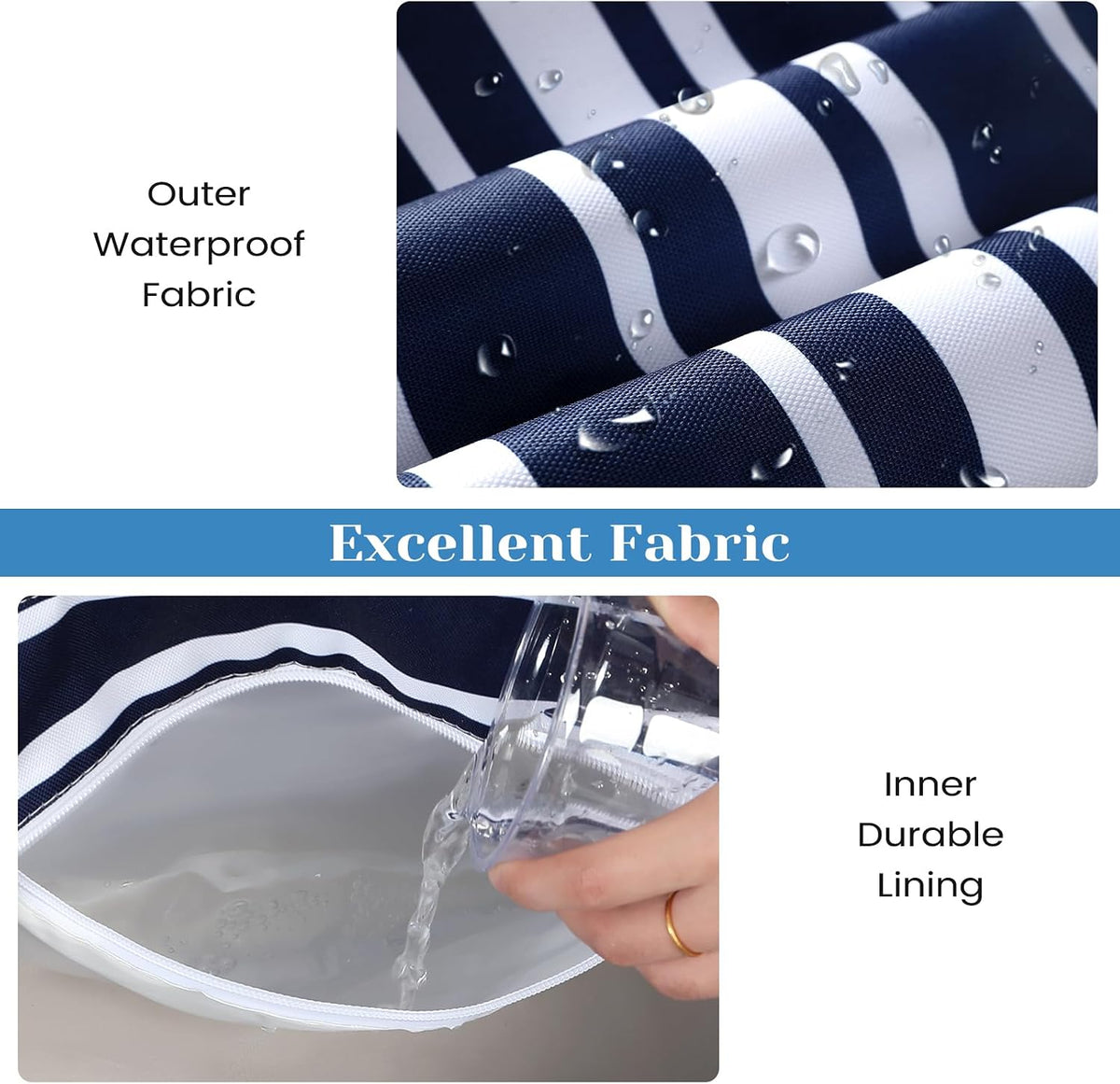 Spacious Waterproof Tote Bag with Zipper – Ideal for Beach, Travel, Gym