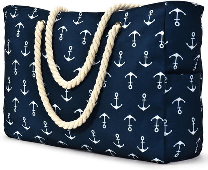 Spacious Waterproof Tote with Zip Closure for Everyday Essentials