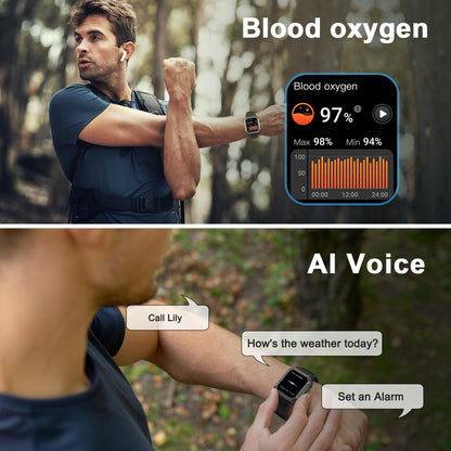 Men's Military Fitness Watch with Waterproof Design – All-Terrain Health Tracker