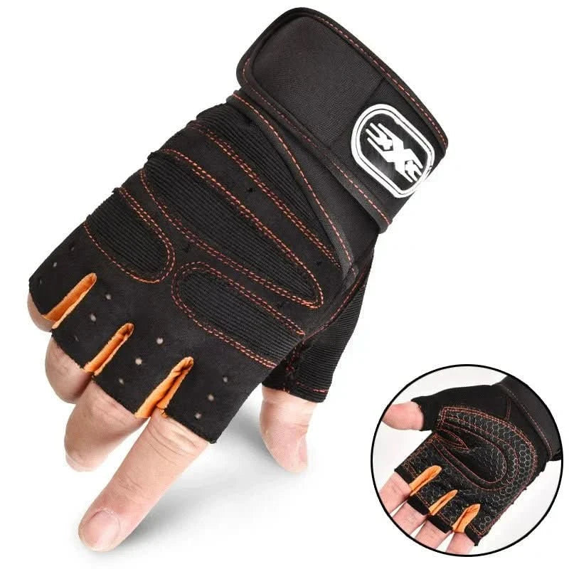 Weightlifting Gloves with Wrist Support and Impact Padding for Training